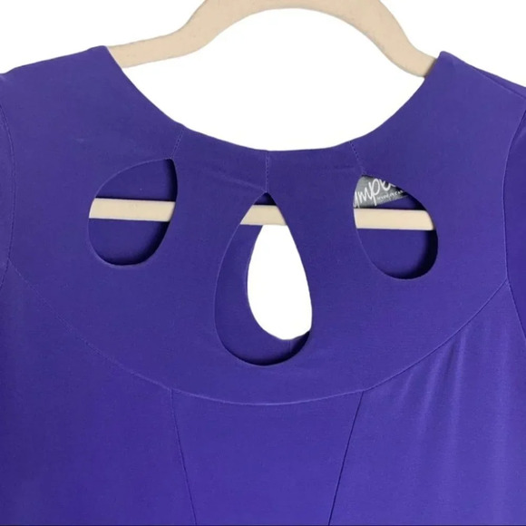 Sympli Canada Women’s Purple Casual Professional Dress Size 2  Comfort Stretch - Picture 3 of 11